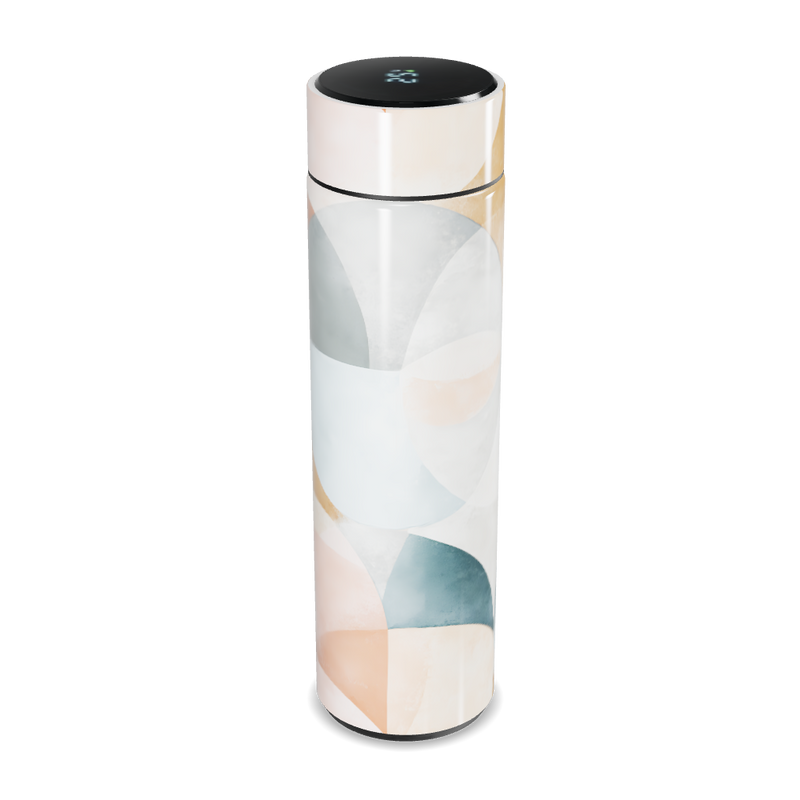 Garrafa Térmica Touch - Estampa Abstrata Colorida