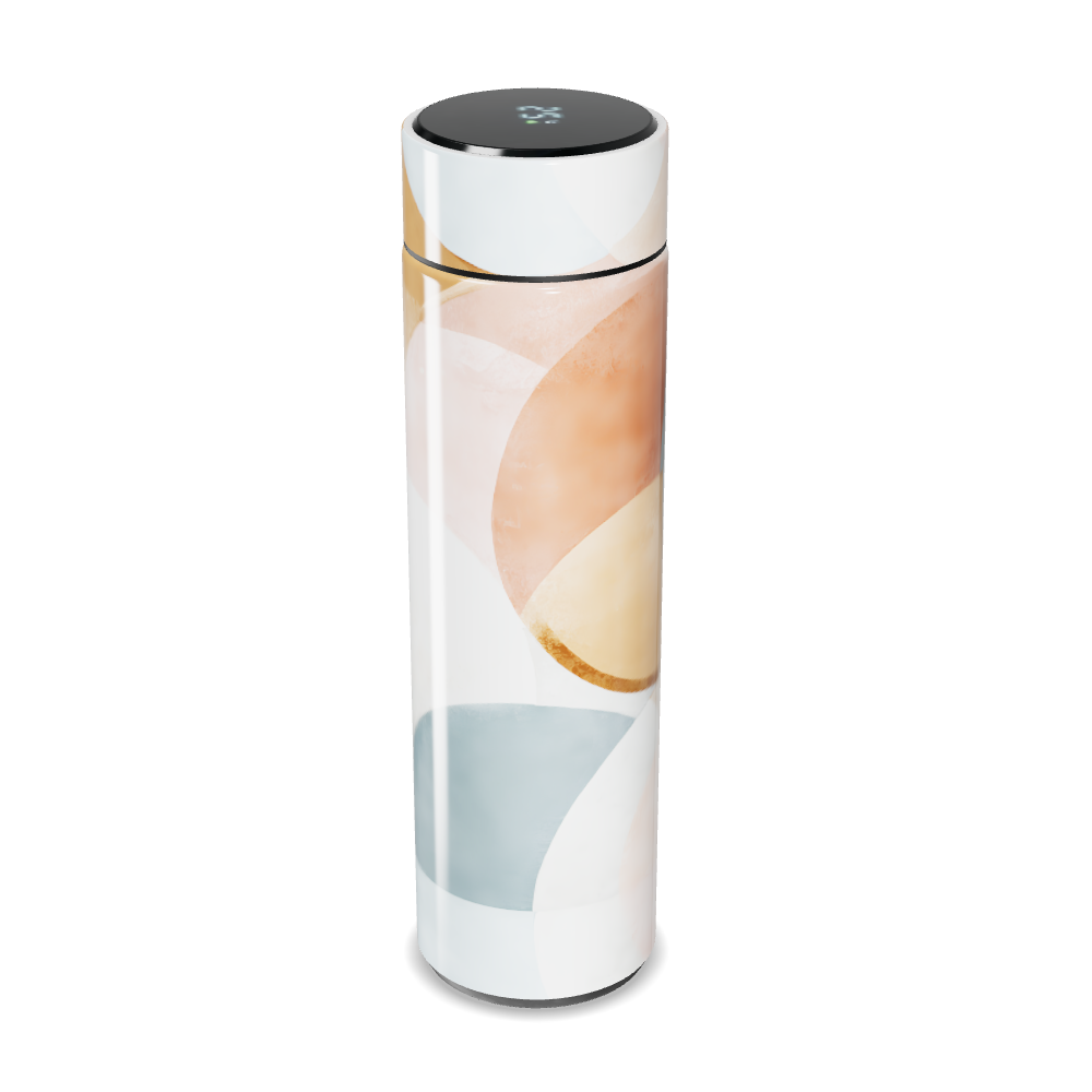 Garrafa Térmica Touch - Estampa Abstrata Colorida