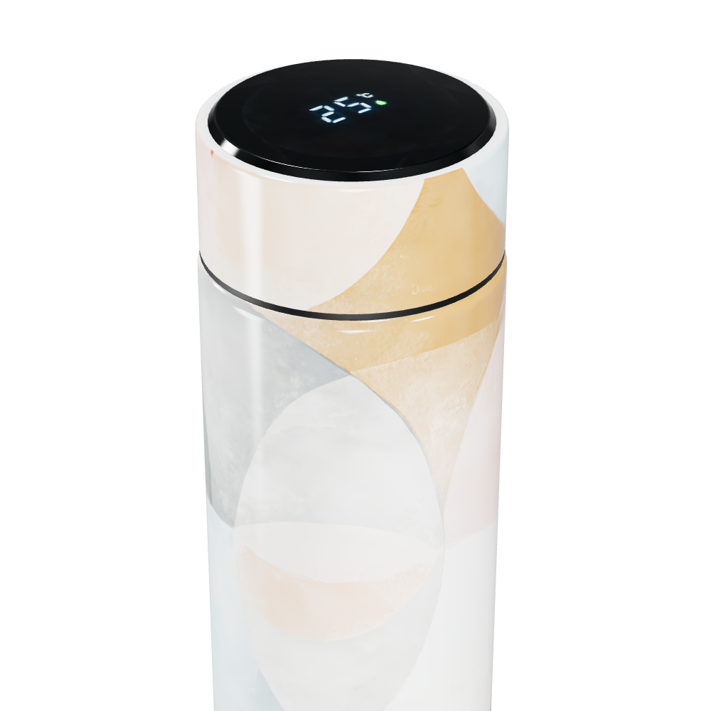 Garrafa Térmica Touch - Estampa Abstrata Colorida