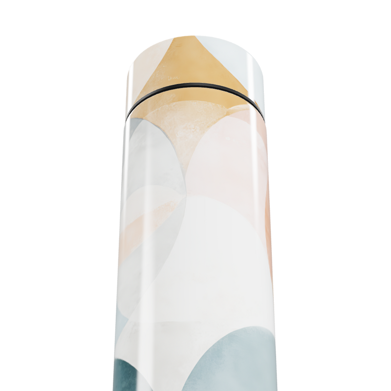 Garrafa Térmica Touch - Estampa Abstrata Colorida