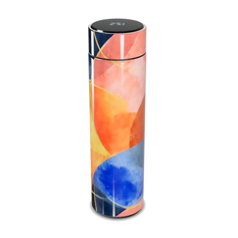 Garrafa Térmica Touch - Estampa Abstrata Colorida