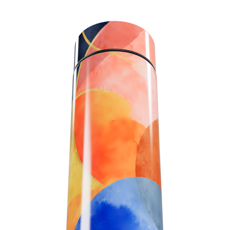 Garrafa Térmica Touch - Estampa Abstrata Colorida