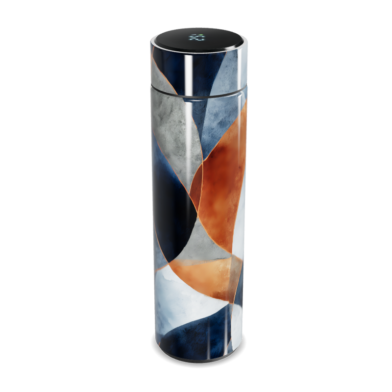 Garrafa Térmica Touch - Estampa Abstrata Colorida