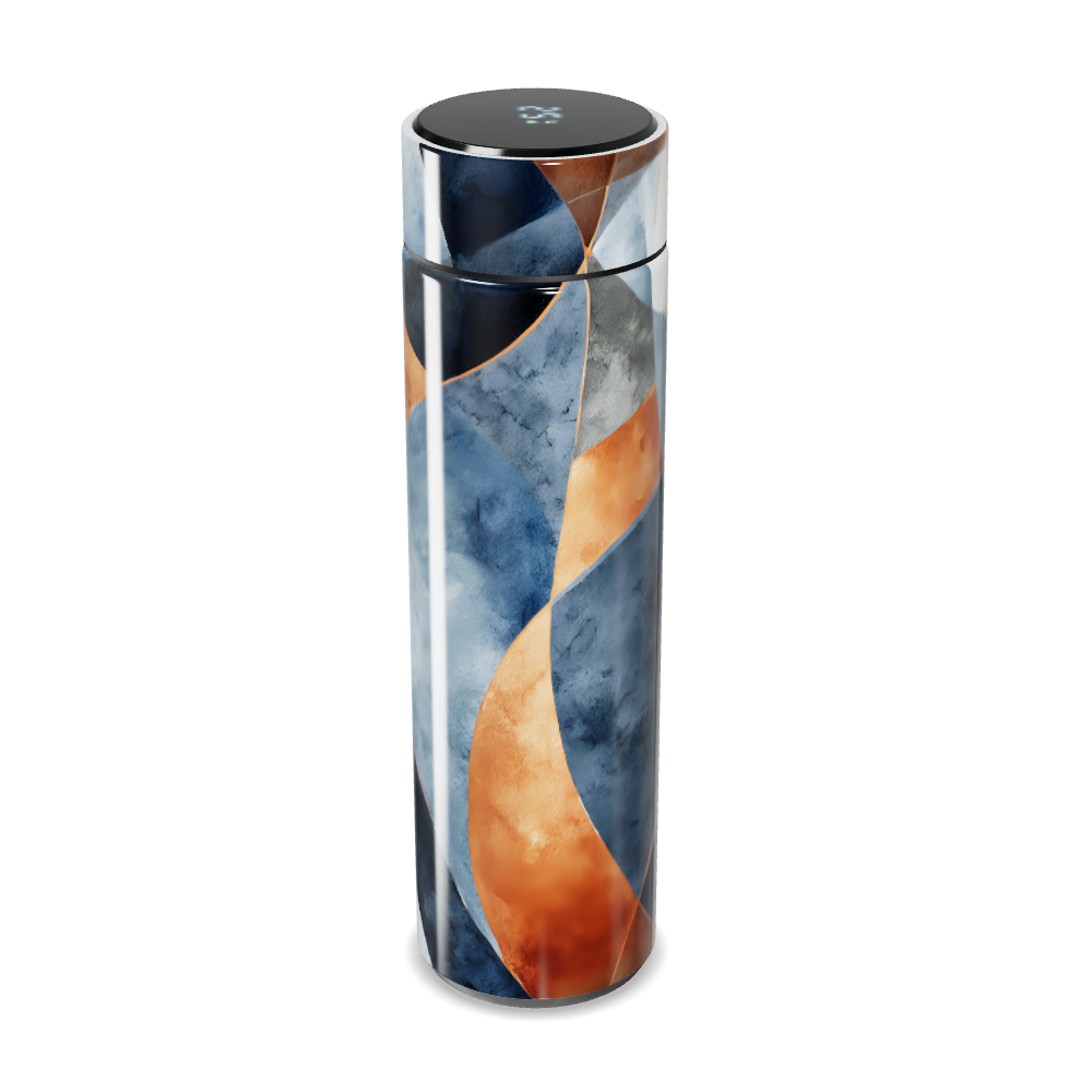 Garrafa Térmica Touch - Estampa Abstrata Colorida