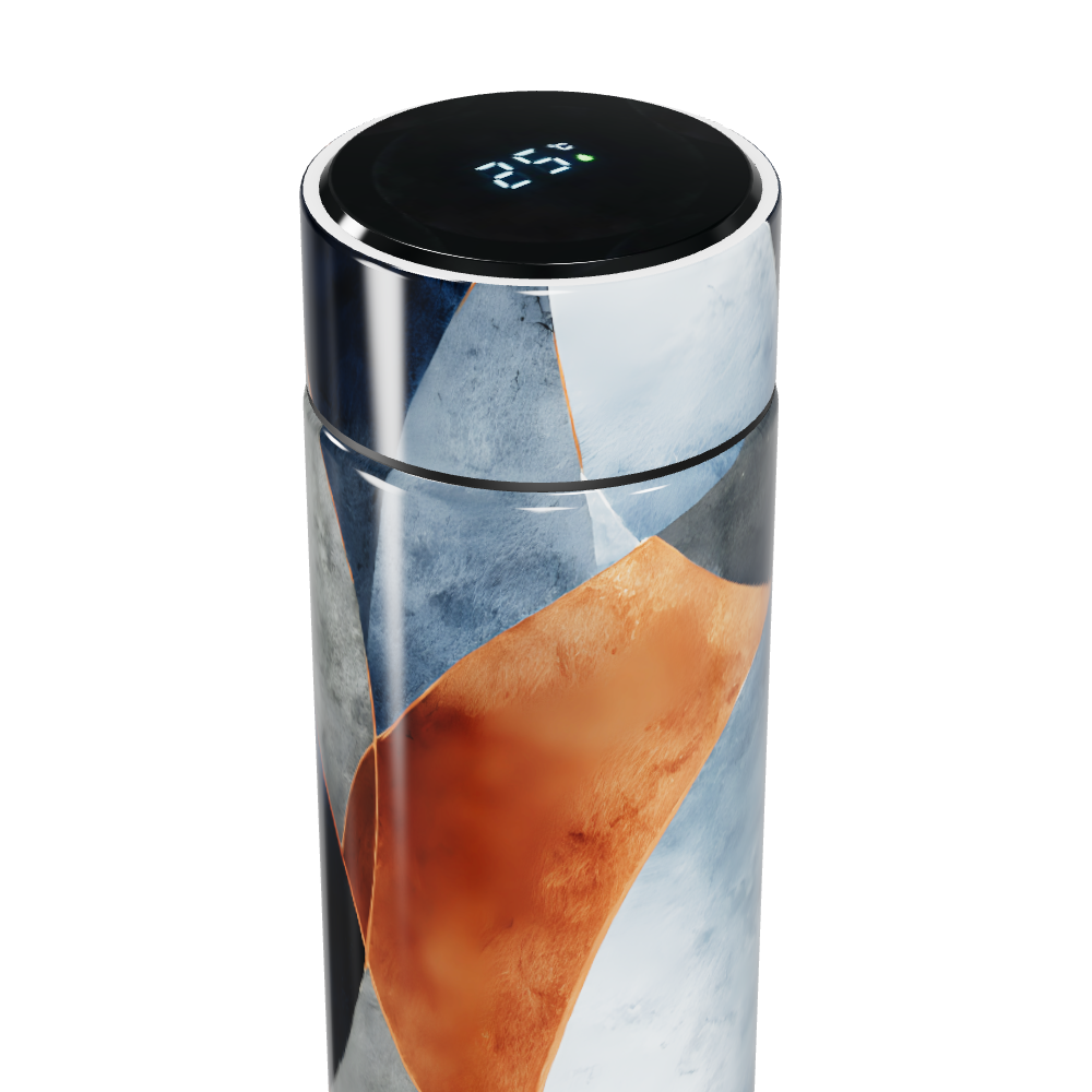 Garrafa Térmica Touch - Estampa Abstrata Colorida