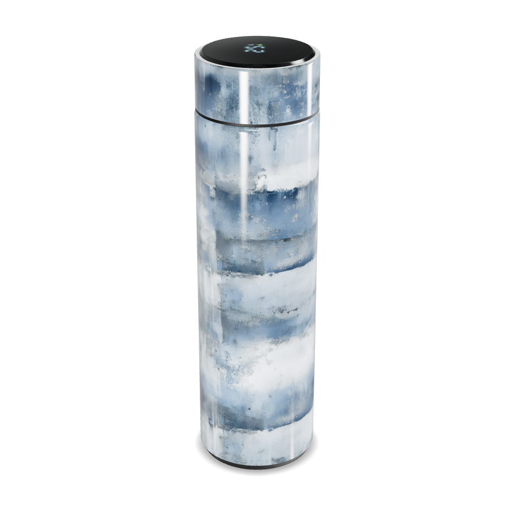 Garrafa Térmica Touch - Azul Listrada Digital