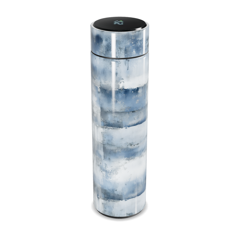 Garrafa Térmica Touch - Azul Listrada Digital