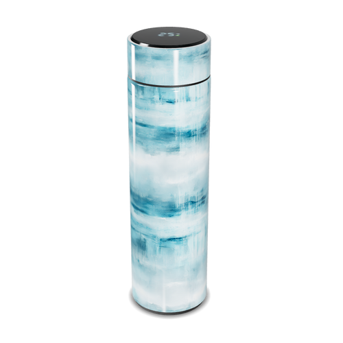 Garrafa Térmica Touch Azul - Estampa Abstrata