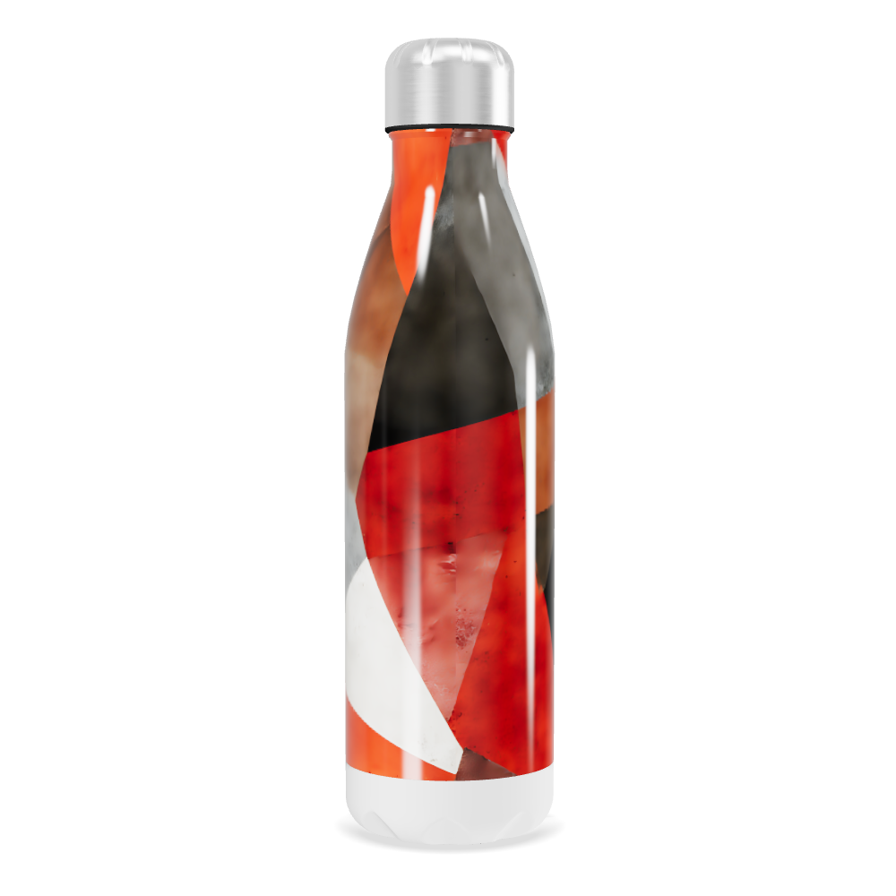 Garrafa Inox - Estampa Abstrata Colorida