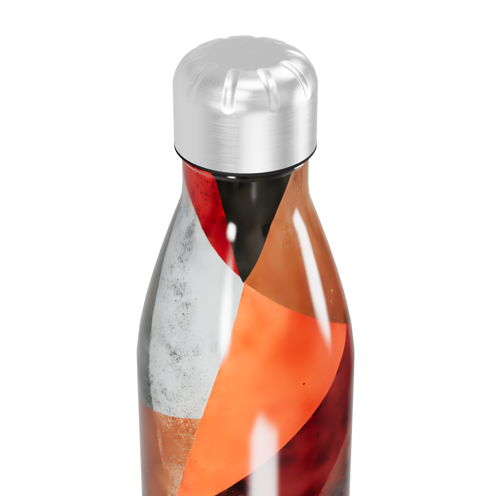 Garrafa Inox - Estampa Abstrata Colorida