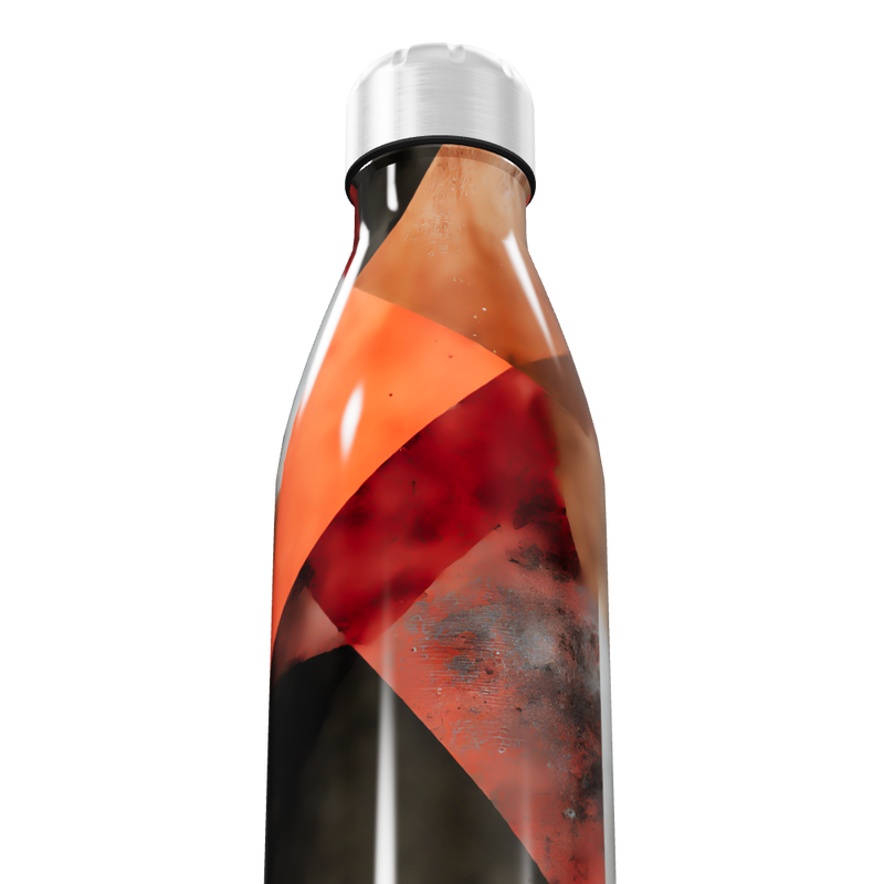 Garrafa Inox - Estampa Abstrata Colorida