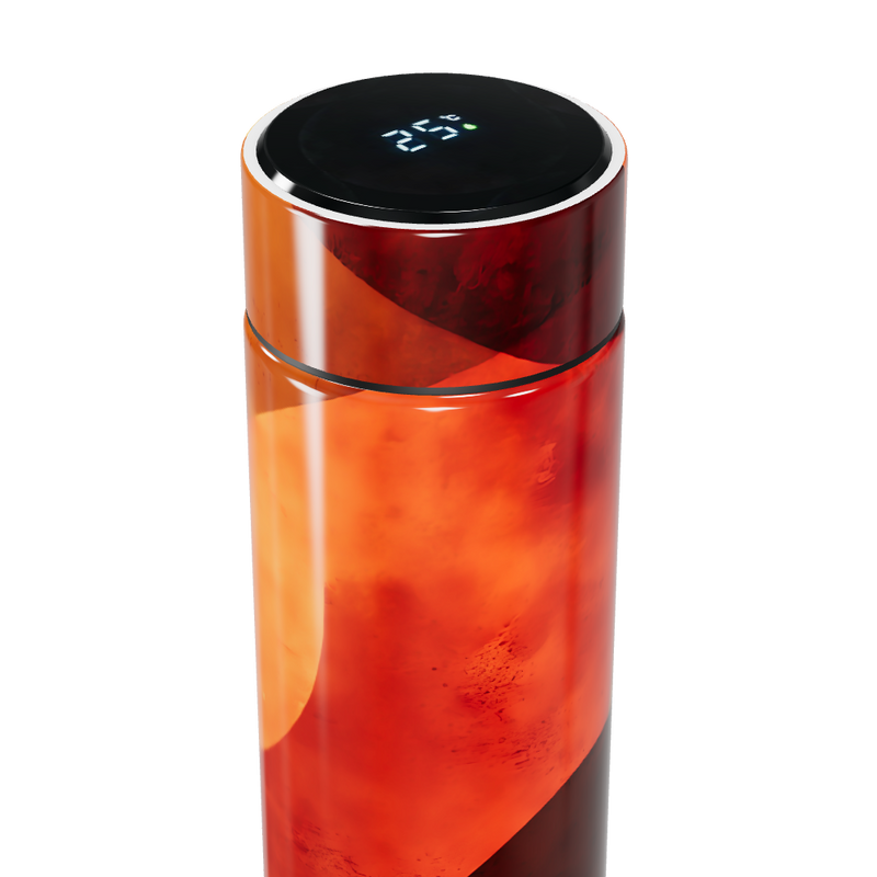 Garrafa Térmica Touch - Vermelha Estampada