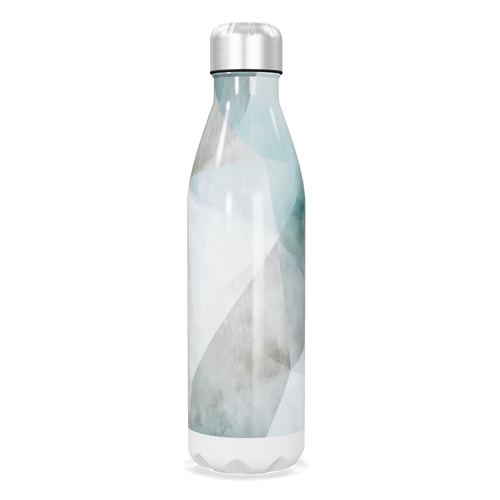Garrafa Inox Azul - Estampa Geométrica