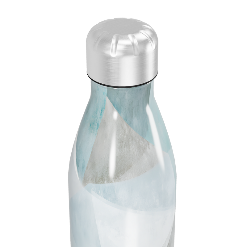 Garrafa Inox Azul - Estampa Geométrica