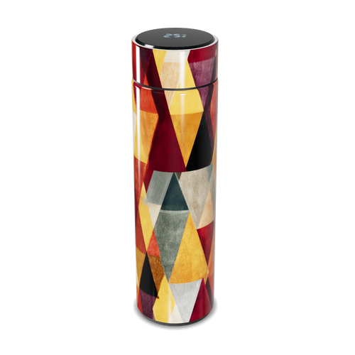 Garrafa Térmica Touch - Colorida com Geometria