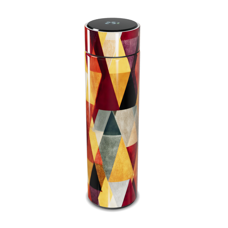 Garrafa Térmica Touch - Colorida com Geometria