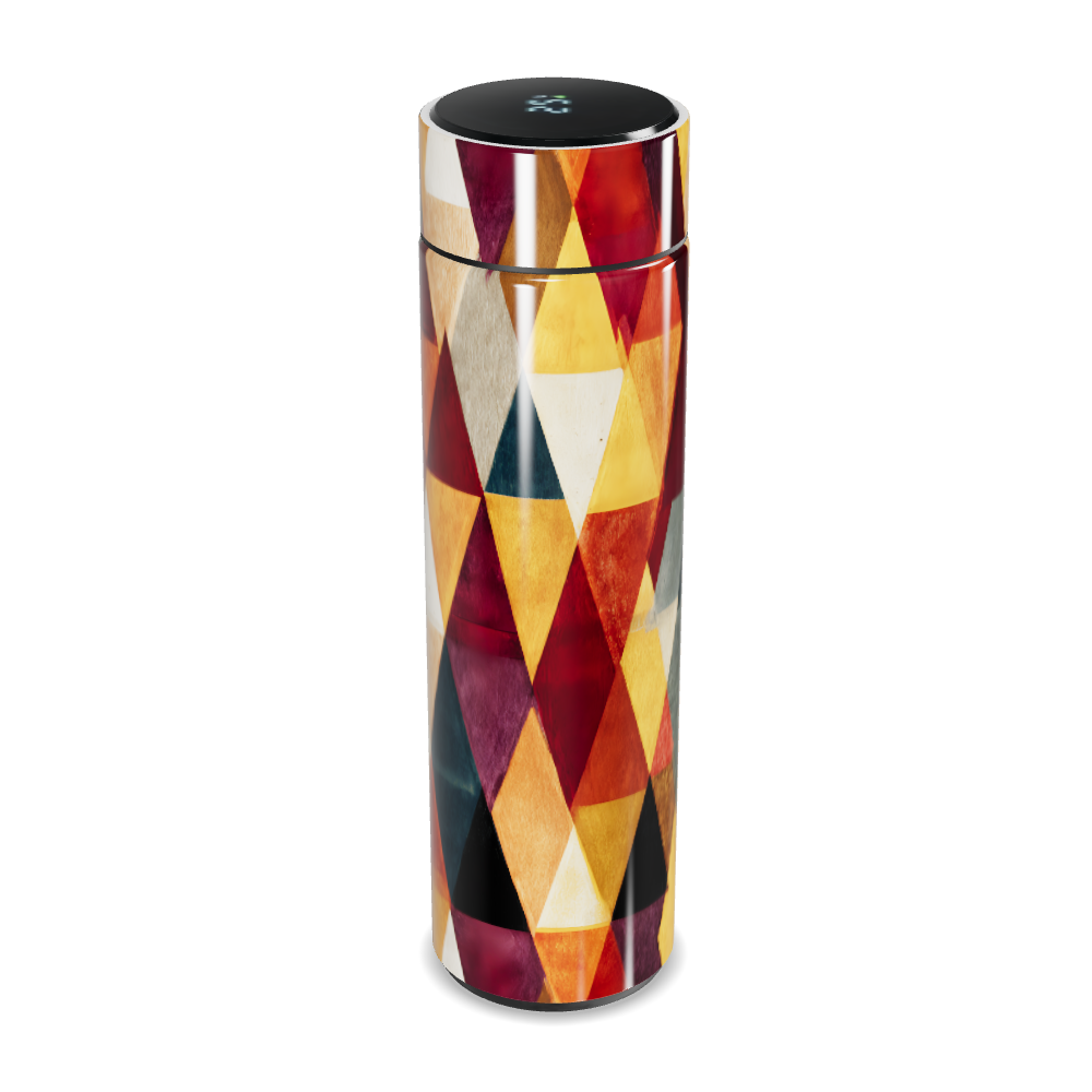 Garrafa Térmica Touch - Colorida com Geometria