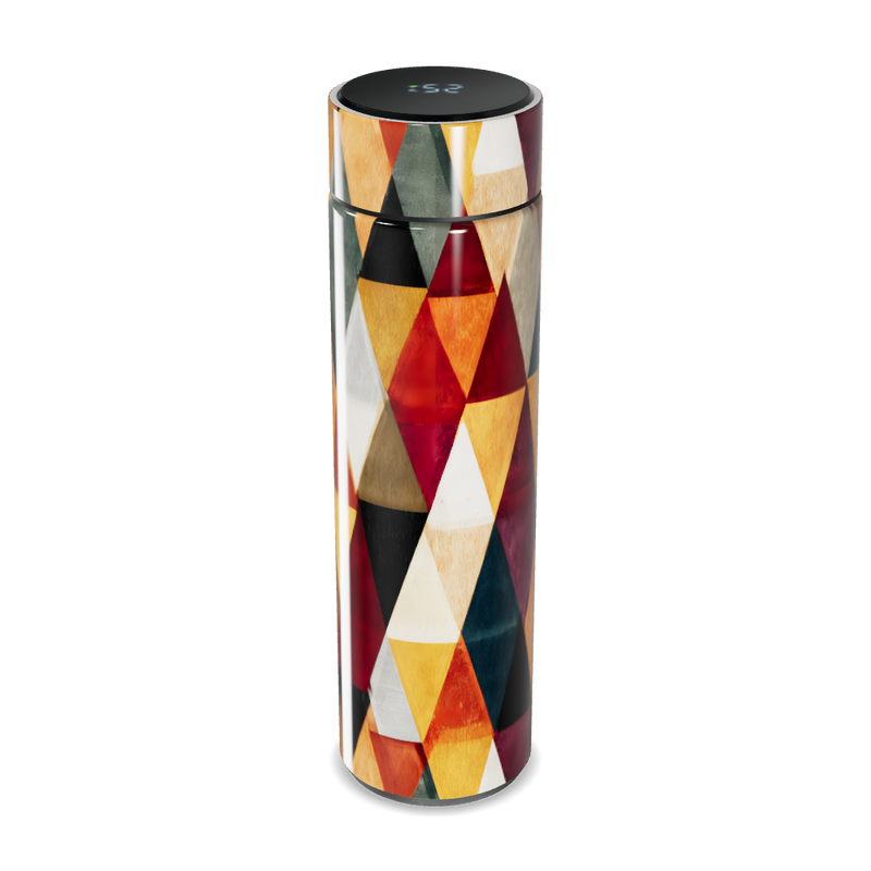 Garrafa Térmica Touch - Colorida com Geometria