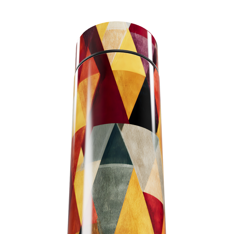 Garrafa Térmica Touch - Colorida com Geometria