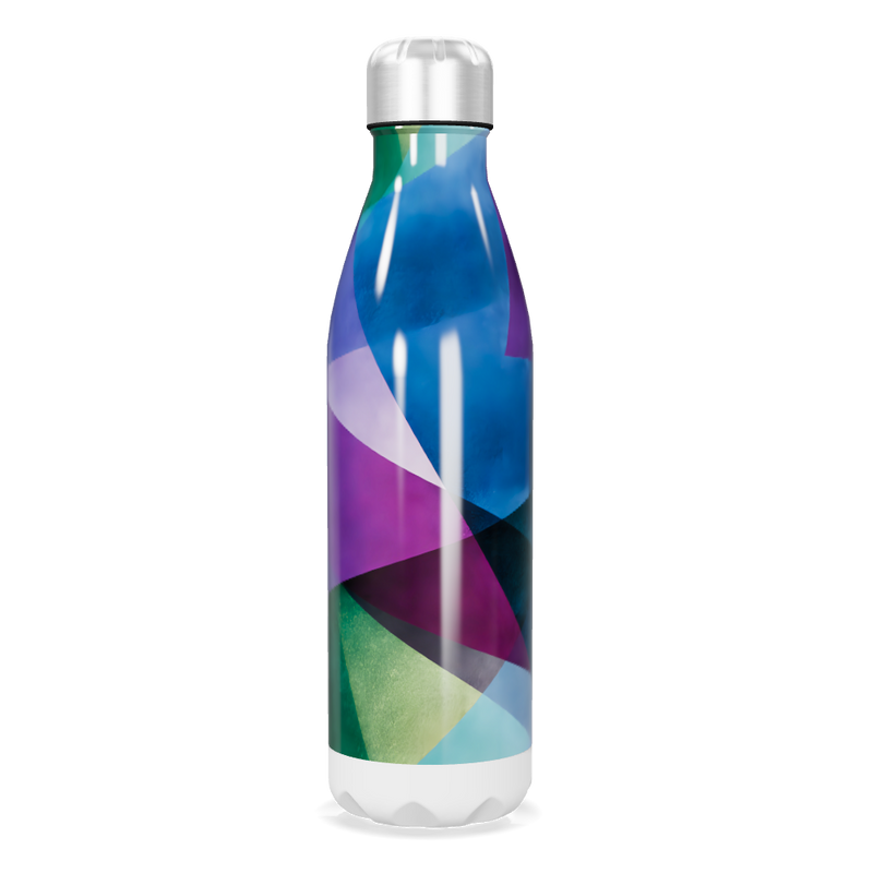 Garrafa Inox - Estampa Colorida Abstrata
