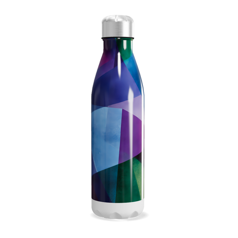 Garrafa Inox - Estampa Colorida Abstrata