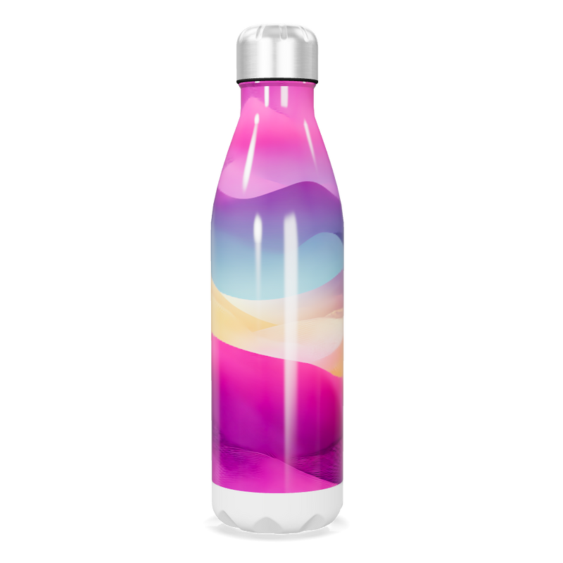 Garrafa Inox - Degradê Multicolorida