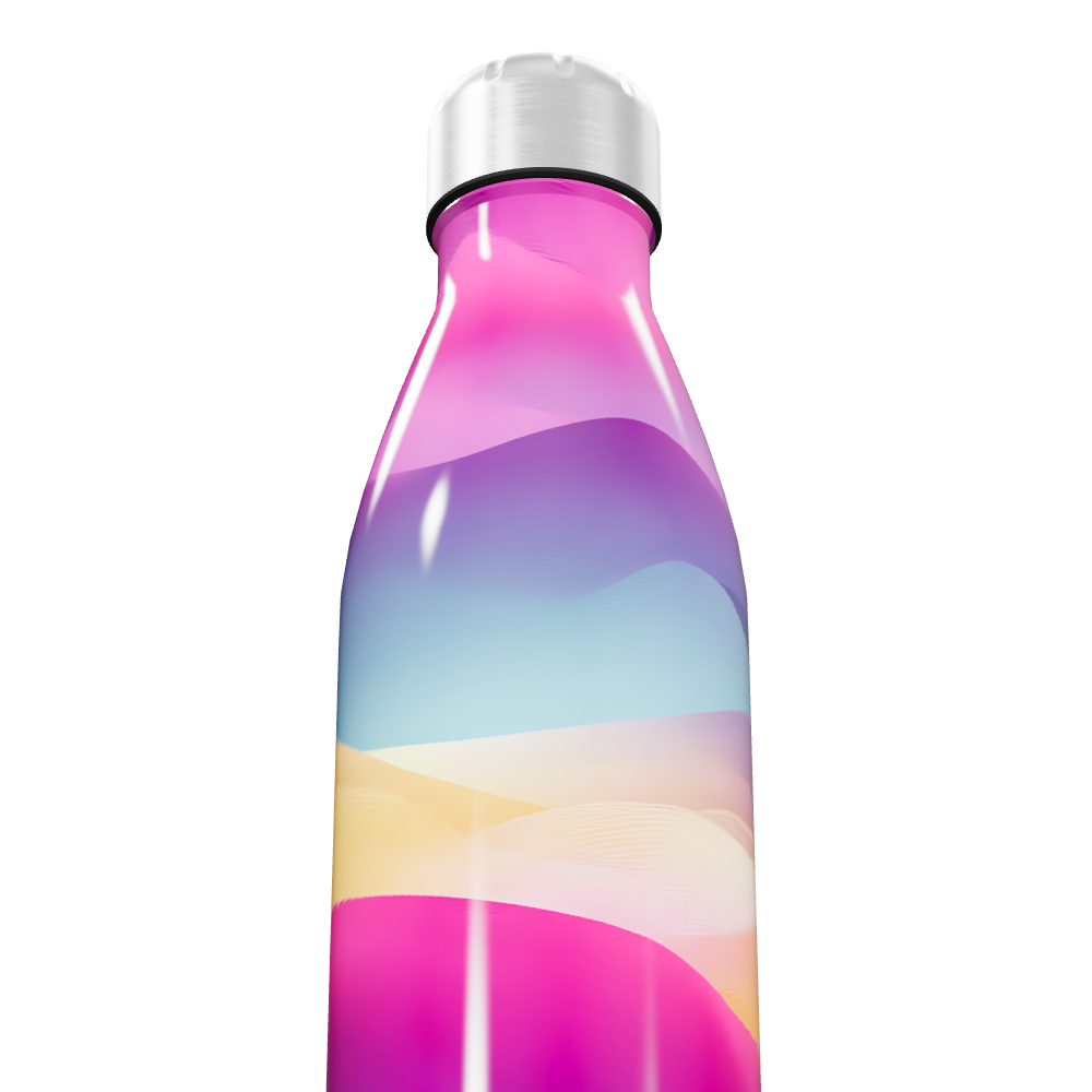 Garrafa Inox - Degradê Multicolorida