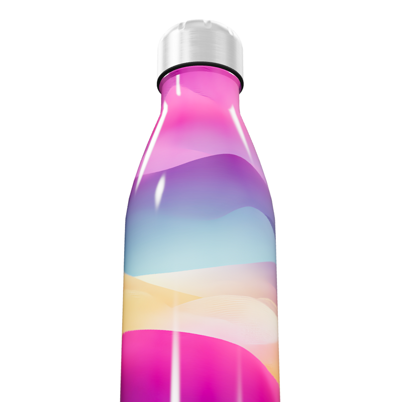 Garrafa Inox - Degradê Multicolorida