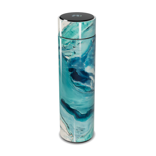 Garrafa Térmica Touch - Estampa Azul Mármore