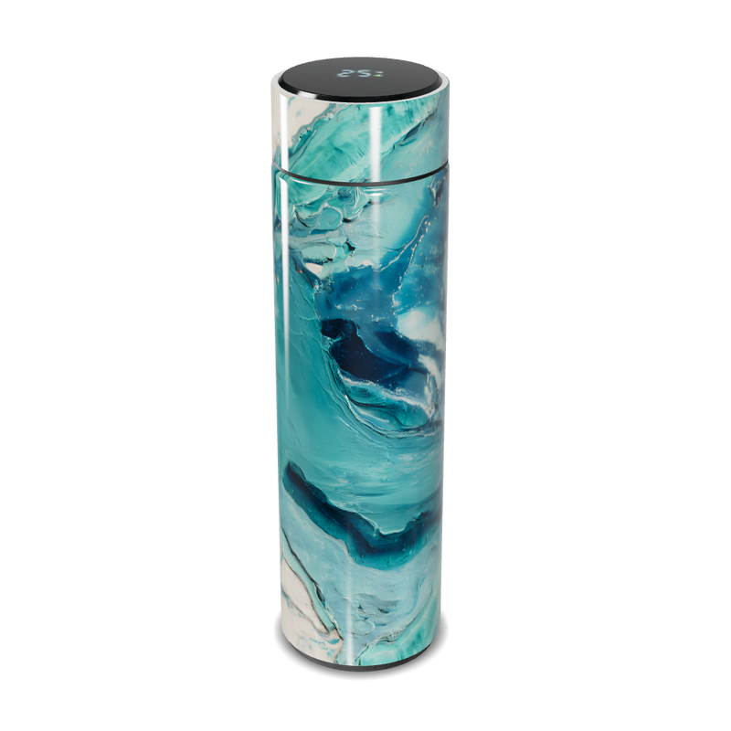 Garrafa Térmica Touch - Estampa Azul Mármore