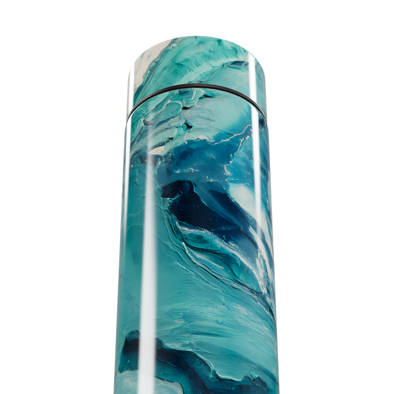 Garrafa Térmica Touch - Estampa Azul Mármore