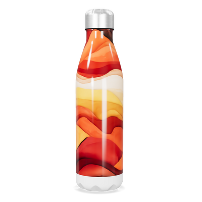 Garrafa Inox - Estampada Laranja e Vermelha