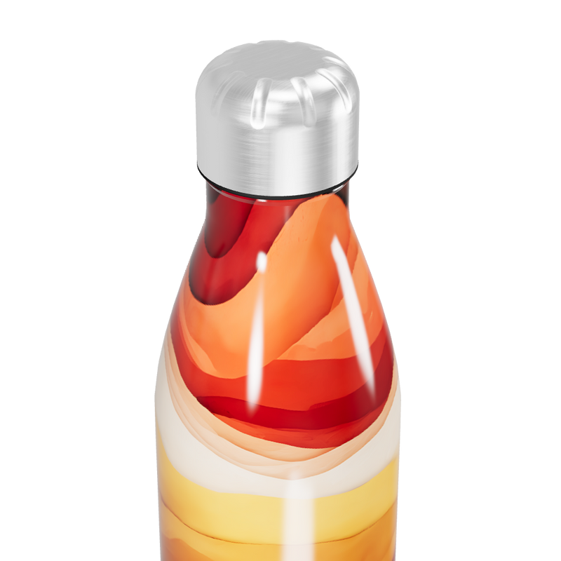 Garrafa Inox - Estampada Laranja e Vermelha