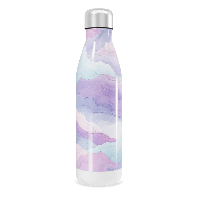 Garrafa Inox - Estampa Pastel Abstrata