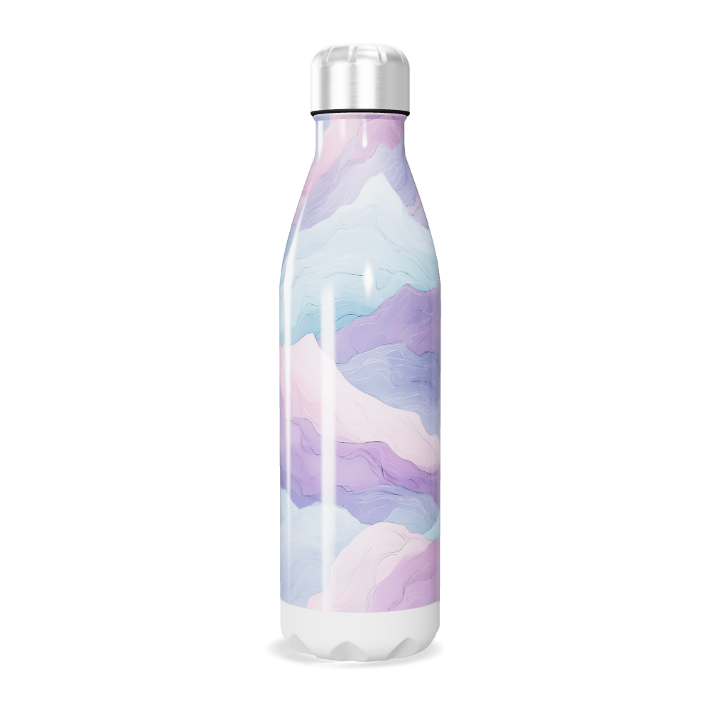 Garrafa Inox - Estampa Pastel Abstrata