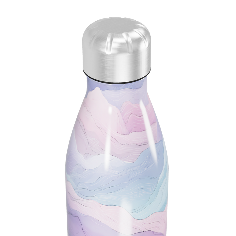 Garrafa Inox - Estampa Pastel Abstrata