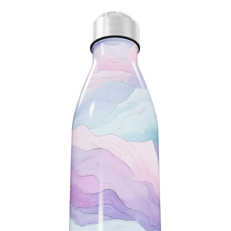 Garrafa Inox - Estampa Pastel Abstrata