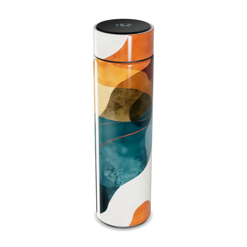 Garrafa Térmica Touch - Estampa Abstrata Colorida