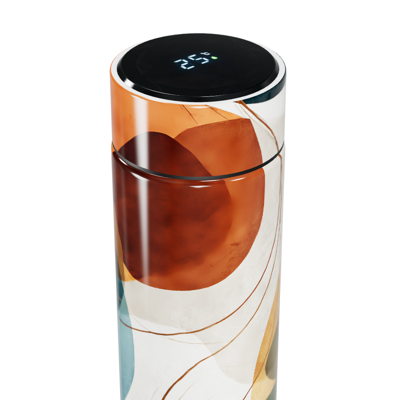 Garrafa Térmica Touch - Estampa Abstrata Colorida