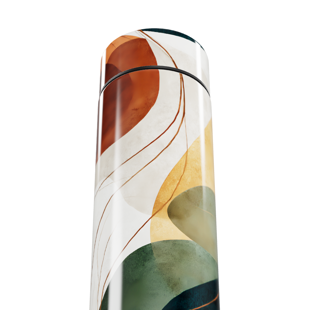 Garrafa Térmica Touch - Estampa Abstrata Colorida