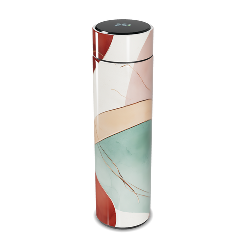 Garrafa Térmica Touch - Estampa Abstrata Colorida