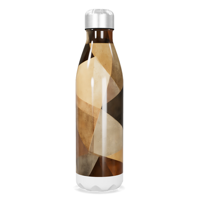 Garrafa Inox - Estampada Geométrica Marrom