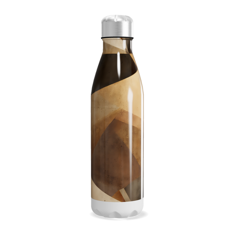 Garrafa Inox - Estampada Geométrica Marrom