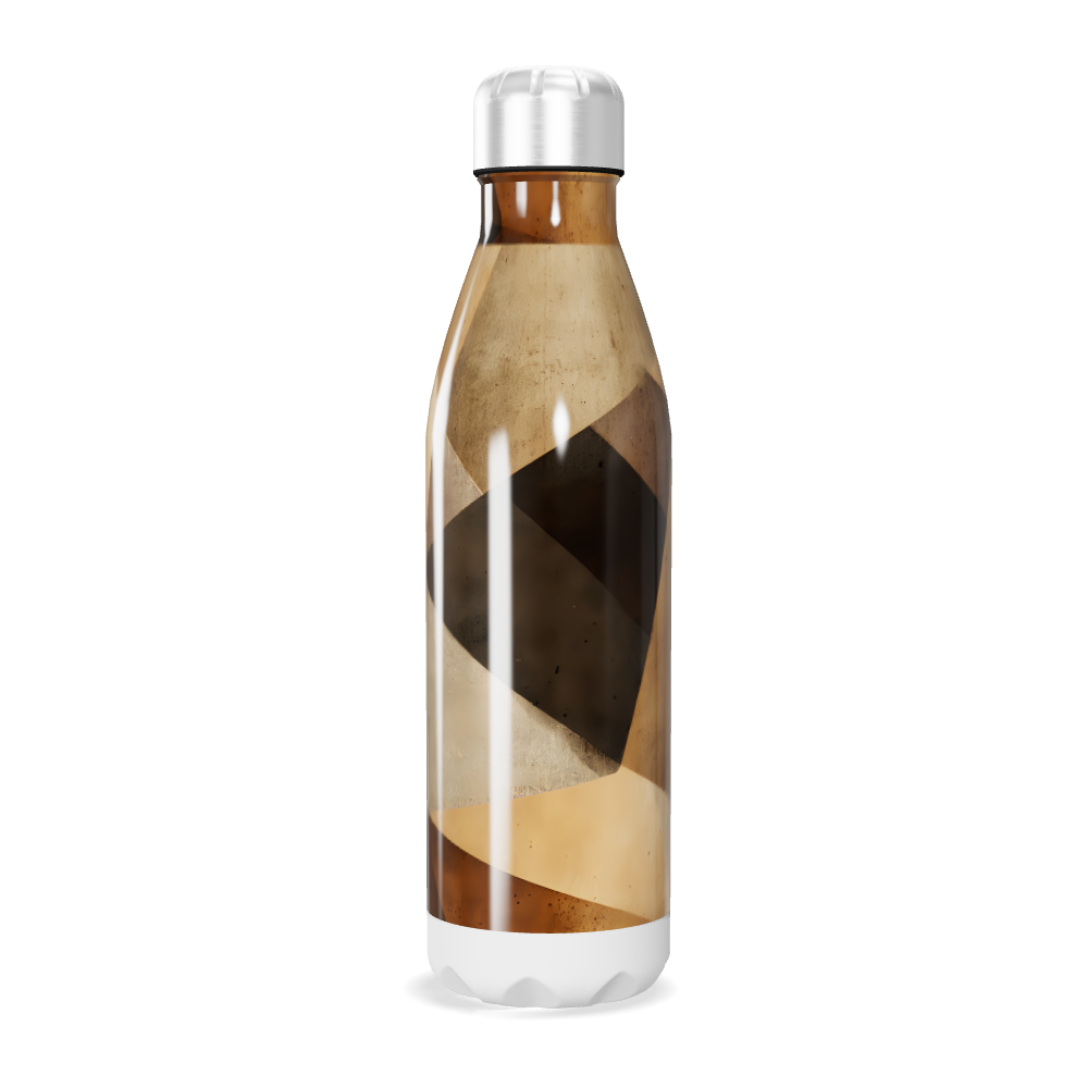Garrafa Inox - Estampada Geométrica Marrom