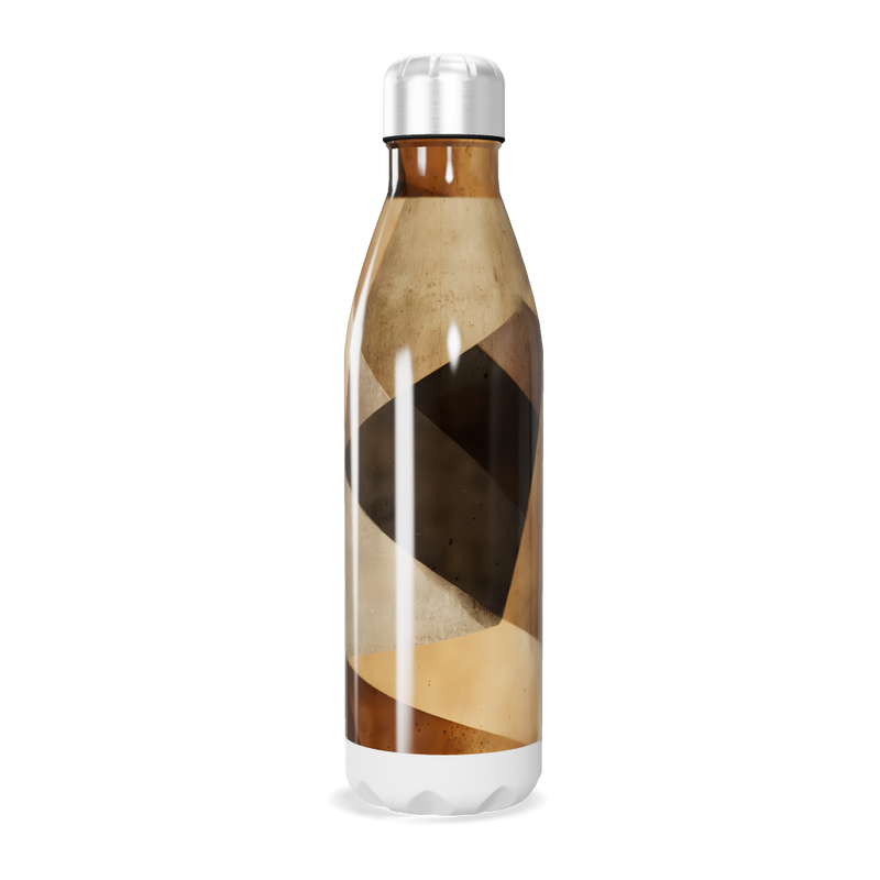 Garrafa Inox - Estampada Geométrica Marrom