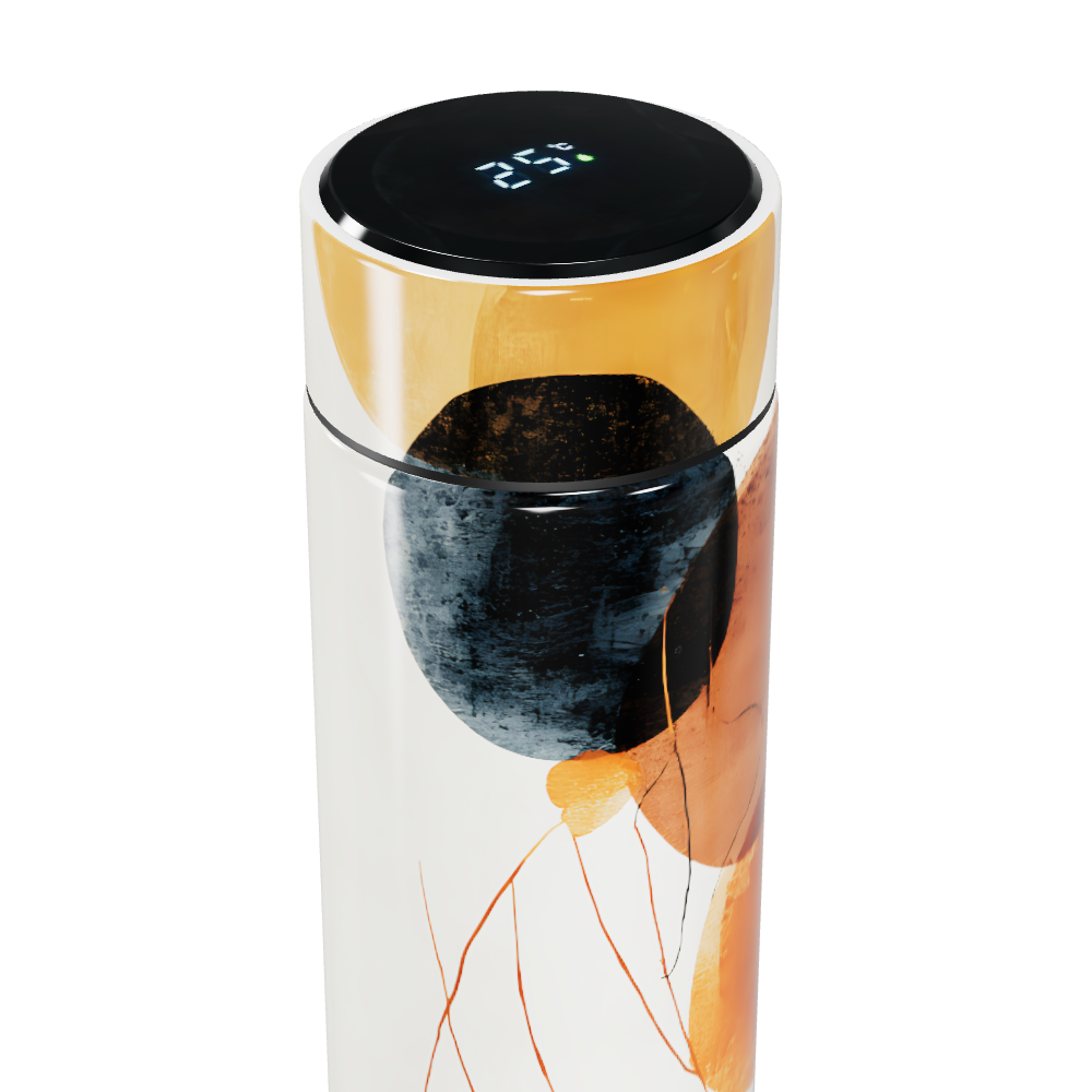 Garrafa Térmica Touch - Estampa Abstrata Colorida