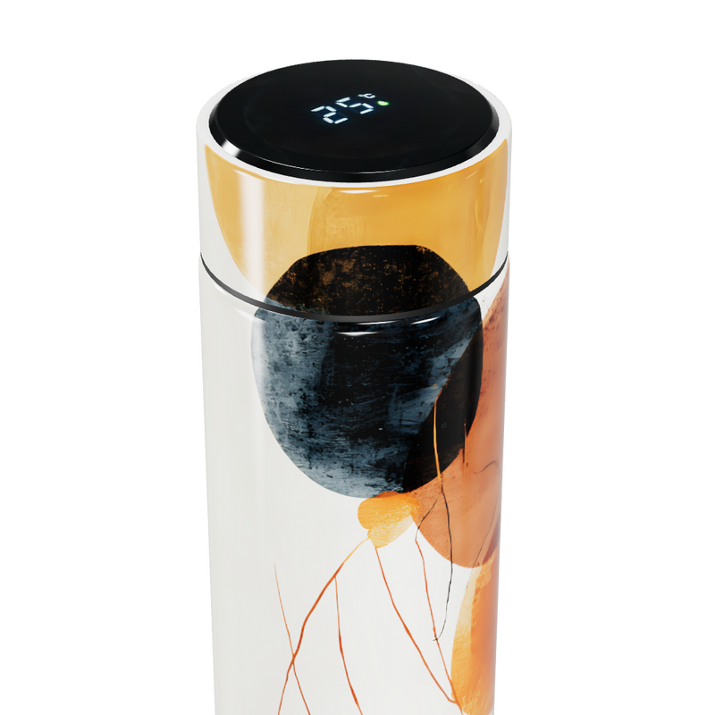 Garrafa Térmica Touch - Estampa Abstrata Colorida