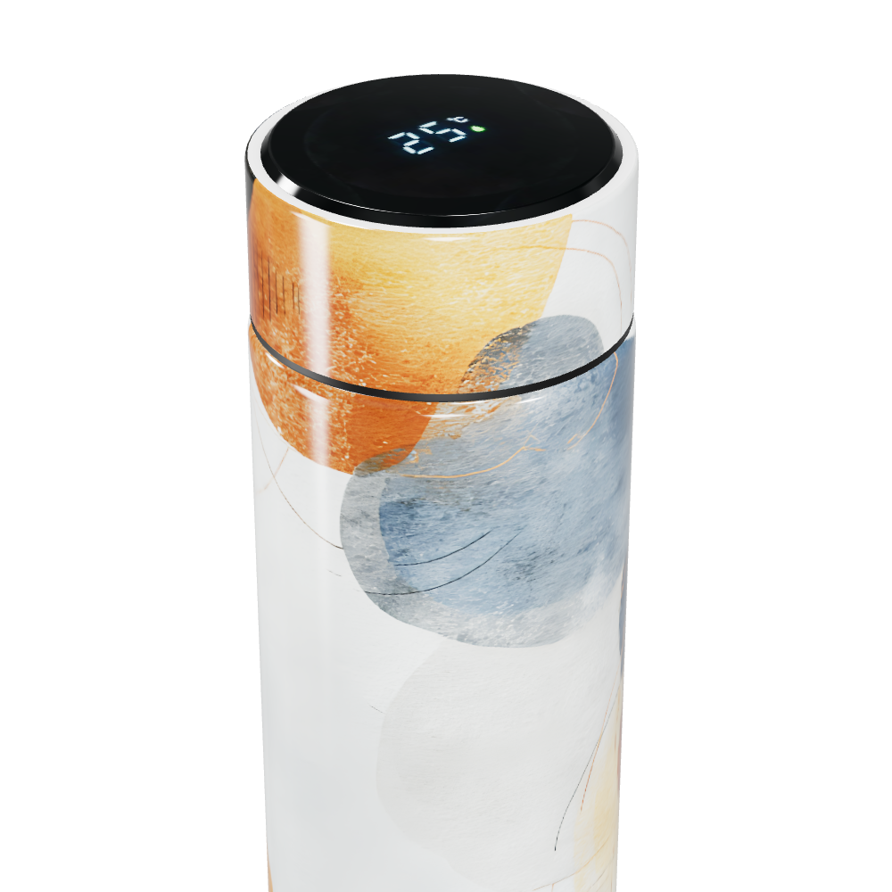 Garrafa Térmica Touch - Estampa Abstrata Colorida