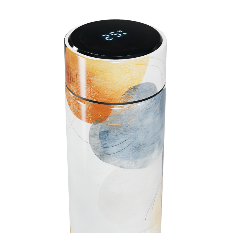 Garrafa Térmica Touch - Estampa Abstrata Colorida