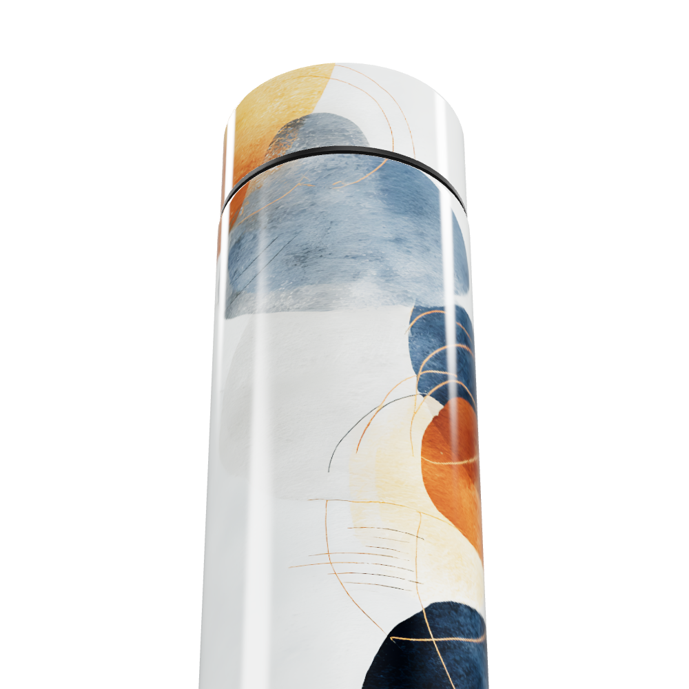 Garrafa Térmica Touch - Estampa Abstrata Colorida